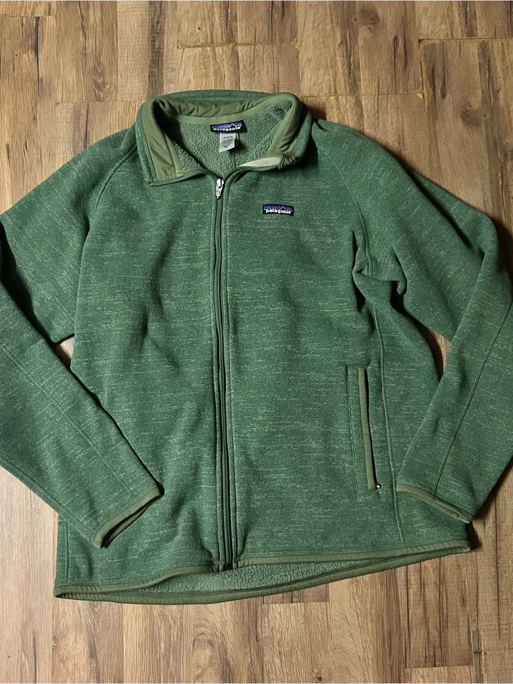 Patagonia Better Sweater Full Zip Fleece Sweater Jacket Heather Green Mens XL